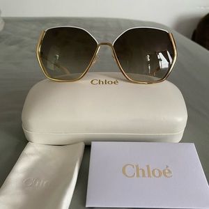 CHLOE Danae Sunglasses CE115S 756 in Gold.